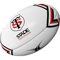 Gilbert Ballon Rugby Toulouse – Collection Officielle, Taille 5, Caoutchouc, 100% Toulousain