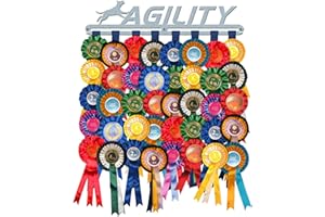 THE MEDAL HANGER SHOP 'Agility' Rosette Hanger Display Holder Brushed Stainless Steel - Made in Britain