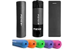 FIZYO Tapis de Yoga: Conçu pour Yoga, Gymnastique, Fitness & Récupération | Fabriqué en Mousse NBR & Caoutchouc Synthétique | Dimensions: 183 x 61 x 1 cm