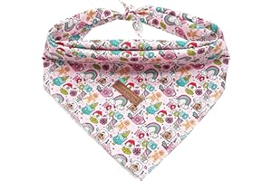 Elegant little tail Hundebandana, Weihnachts-Hundeschal Urlaub Lätzchen Schal Waschbar Quadratisch Hund Schal Einstellbar Hund Kerchief für kleine mittlere große Hunde