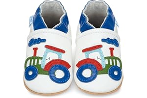 JUICY BUMBLES Scarpe Bambina Scarpine Neonato in Morbida Pelle - Scarpe Bambino Primi Passi con Suolla Scamosciata - Scarpette Neonato