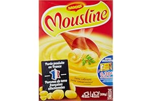 Maggi MOUSLINE Purée Nature (4 sachets pour 4 personnes) - Lot de 4