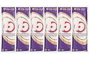 King Soba 6-Pack Gluten Free & Organic 100% Brown Rice Noodles 250g - 3 Servings Per Pack