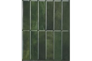 SMART TILES Kakelplattor, skala av och klistra fast, stänkskydd – 5 ark med 30 cm x 23 cm – 3D självhäftande skala av och kli