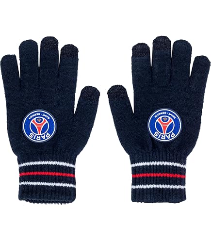 Gants équipe De France FFF - Collection Officielle - Taille Adulte - 100% Acrylique