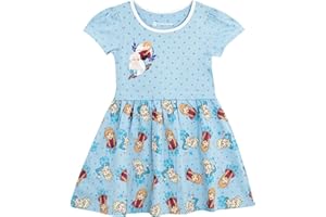 Disney Frozen Dress | Princess Girls' Dresses | Anna & Elsa Summer Dress for Kids