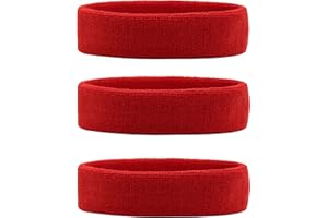 ‎HANERDUN HANERDUN Sport Stirnband Damen Herren Schweißbänder Kopf Stirn Frottee Kopfband Sport für Laufen Fahrrad Joggen Tennis Fußball