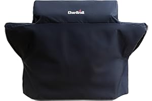 Char-Broil 140 005 - Premium 4 Burner Gas Barbecue Grill Cover, Black/White, 168 x 66 x 122 cm