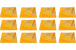 PURECITY Lot Grossiste 12 Bandana Foulard Coton Motif Paisley Cachemire - Plusieurs Coloris Disponibles