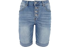 JOPHY & CO. Pantaloncini Corti Donna Jeans Denim in Cotone con Cinque Tasche (cod. 870 & 878)