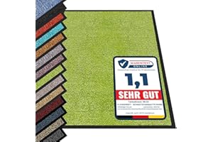 etm® Wycieraczka w wielu rozmiarach, pod drzwi wejściowe, do użytku wewnątrz i na zewnątrz (jasnozielona, 40 x 60 cm)