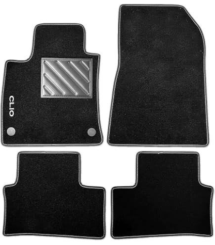 TAPPETI TAPPETINI AUTO IN MOQUETTE CON 4 LOGHI 8 FIX