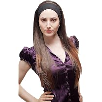 WIG ME UP Halbperücke Mit Stirnband – Mittel-Aschbraun, 65 Cm Lang, Aus Kunsthaar, Kopfumfang Bis 60 Cm