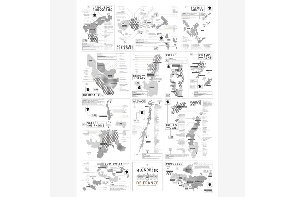 La Majorette À Moustache - Idée cadeau - Affiche Vignobles français pour Les Amateurs de Vin