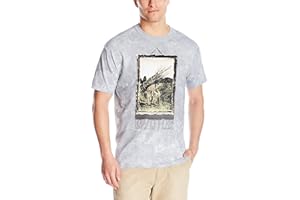 Liquid Blue Men's Led Zeppelin Man with Sticks Short Sleeve T-Shirt