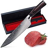 Chef Knife – Sharp Kitchen Knife – Premium Stainless Steel Knife – Chopping Knife – Cooking Knife with Ergonomic Handle – 8 i