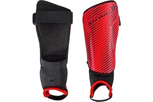 Vizari Matera - Parastinchi da calcio per bambini, traspiranti e leggeri, supporto per caviglia superiore, parastinchi da calcio per bambini, ragazze, ragazzi e adulti, parastinchi da uomo con cinghie