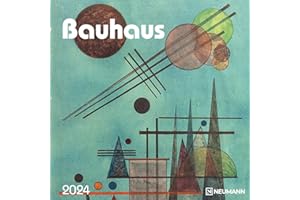N NEUMANNVERLAGE Bauhaus 2024 - Wand-Kalender - Broschüren-Kalender - 30x30 - 30x60 geöffnet - Kunst-Kalender