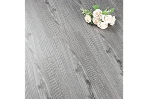 FunStick Wykładzina podłogowa PVC 90×15 cm 5 sztuk Samoprzylepne płytki podłogowe Efekt drewnianej podłogi Winylowa podłoga Samoprzylepna naklejka Wodoodporna Odporna na zużycie Do sypialni