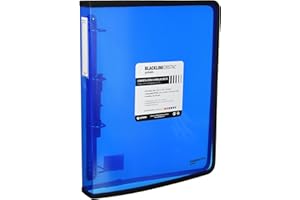 Grafoplás 30120530. Carpeta Anillas Azul A4 +, Polipropileno, 4 Anillas de 25mm, Serie Blackline