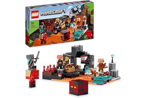 LEGO 21185 Minecraft Le Bastion du Nether, Jouet pour Garçons et Filles de 8 Ans et Plus, avec Figurines de Cochon et Piglins, Idée Cadeau Anniversaire