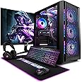Vibox IX-513 Gaming PC Bundle • AMD Ryzen 7 9800X3D 5.0GHz • AMD Ryzen RX 9070 XT 16GB • 32GB 5600MHz DDR5 RAM • 1TB NVMe SSD • Windows 11 • 27" Monitor • WiFi