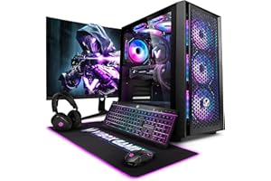 VIBOX X-32 PC Gamer Complet • 27" Écran • Intel Core i9 14900KF 6,0 GHz • Nvidia RTX 5070 Ti 16 Go • 32 Go RAM • 2 to NVMe M.2 SSD • Windows 11 • WiFi