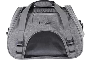 Coastal Pet - Bergan - Comfort Carrier - Heather Grey (16 x 8 x 11 Inches)