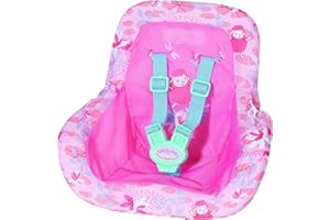 Baby Annabell Siège Auto Actif - pour Les Tout-Petits de 3 Ans et Plus - Adapté aux Petites Mains des Enfants - Emmenez-la Partout -avec Une Sangle Intégrée