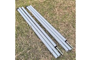 HIPIER mastil para toldo Vela Telescópico de Aluminio 2 X 2M Ajustable Postes toldos Plegables Varillas Tienda para campaña Vela Refugio Playa Techo Vivac