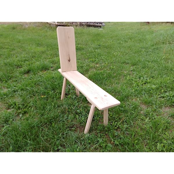 Mittelalterliche Bank Aus Eiche Mit Rückenlehne – 115 Cm Lang, Zerlegbar, Rustikales Design