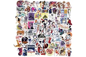 NEULEBEN 100 naklejek neonowych Genesis Evangelion, Japan Anime, wodoodpornych, winylowych, na laptopa, bagaż, deskorolkę, samochód, dla dzieci
