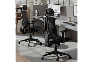 STOOLINK Ergonomisk kontorsstol, högt och V-format ryggstöd