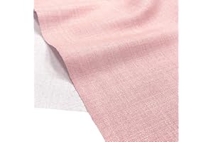 A-Express Morbida Tessuto Effetto Lino Tenda Borse Progettista Stoffa Materiale di Sartoria 145cm Larghezza - Mezzo Metro 50cm x 145cm Rosa