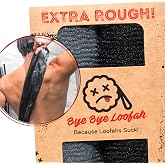 Bye Bye Loofah Ekstra Kaba Eksfoliye Edici Lif - Duş i&ccedil;in Aşırı G&ouml;vde ve Sırt Yıkayıcı, Ekstra Uzun, Hijyenik Eksfoliye Edici