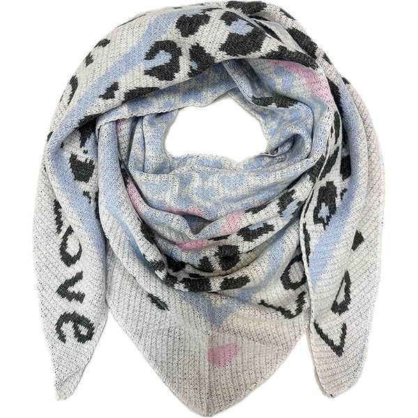 Écharpe Triangulaire à Motif Léopard Couleur Noir