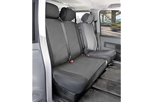‎WALSER Walser Transporter Sitzbezüge Universalgröße, Autoschonbezug für Doppelbank hinten + 2 Kopfstützenbezüge, Auto Sitzbezüge aus Premium Jacquard, Doppelbankbezug Transporter, Auto Sitzauflagen für Van