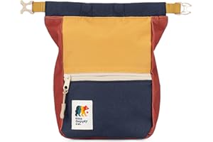 Oso Supply Co - Crux Bouldering Chalk Bucket, Large Size Chalk Bag for Rock Climbing, Chalk Pot with Magnetic Closure, Zippered Pockets and Mesh Pouch for Climbers, Weightlifting, Gymnastics