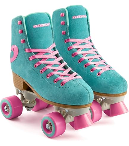 Pattini 4 Ruote Rio Roller Flora Artist - Rose, Per Pattinaggio Di Figura, Unisex Bambini