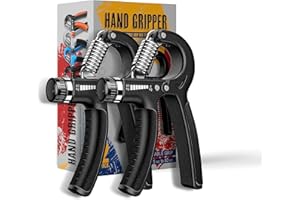 K-MART 2 Pack Hand Grip Strengthener Adjustable 5-60 kg - hand exerciser grip strengthener with Stainless Steel Spring for Mu