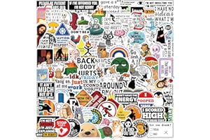 APAREAL Lustig Aufkleber for Erwachsene, 100 Stück Graffiti Anime Sticker Set für Laptop Kindle Motorrad Snowboard Journal Fahrrad Skateboard Koffer, Wasserfeste Vinyl Decals
