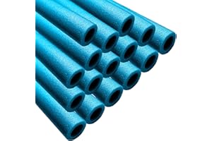 Clever Leon 16 Tubes en Mousse pour Trampoline de 180 cm (8 Barres), Protection pour Poteaux, Frite en Mousse (Bleu)