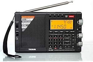 Tecsun PL990 Digital Worldband AM/FM Shortwave Longwave Radio with Single Side Band Reception & MP3 Player, Matte Black