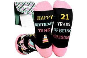 Moyel 13th/16th/18th Birthday Gifts for Girls Funny Socks 4-7 Teenage Girls Gifts 21st Birthday Gifts for Her Funny Socks Womens 4-7