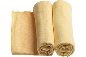 Urban Kanga Muselinas Bebe Algodón Oekotex 120X120 cm Gasas Pack de 2 (Sunshine Birds)