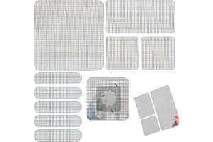 CPYJW 28 Pezzi Nastro per Riparare Zanzariere Schermi di Finestre,Set di riparazione per zanzariera Nastro di Riparazione per Zanzariera Autoadesivo per finestre e zanzariera (Grigio)