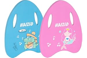 RUACDIQ 2 tavolette da nuoto per bambini, pedana da nuoto con manici, accessori per la tavola per il nuoto, l'allenamento, la piscina, i cartoni animati per bambini