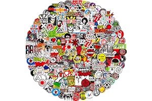 NEULEBEN Adesivi Rock Band, 200 adesivi Rock and Roll impermeabili, per auto, moto, bicicletta, skateboard, snowboard, bagagli, laptop, adolescenti, studenti