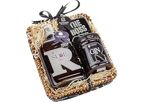 Raisthorpe Manor Sloe Gin Mini Hamper Set - Sloe Berries Flavoured Gin for Shots, Cocktails, Mocktails, & Drink Mixes - 350ml, 25% Alcohol Volume, Damson Gin Jam 340g and mints