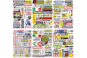 Saier tbo 150 Pcs Motorcycle Sticker, Vinyl Waterproof Car Stickers Cartoon Bike Motocross Helmet Decals Sticker for Bumper Skateboard Motorbike Computer Laptop